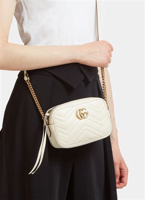 gucci gg marmont mini backpack - white - backpacks|Gucci Marmont bag price.